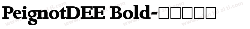 PeignotDEE Bold字体转换